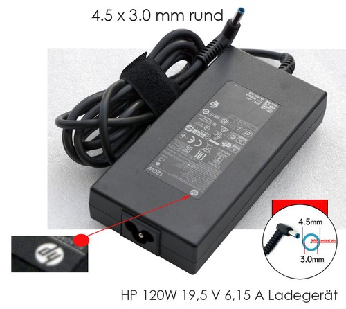 Alimentatore 120w 5x3 0mm - hp,