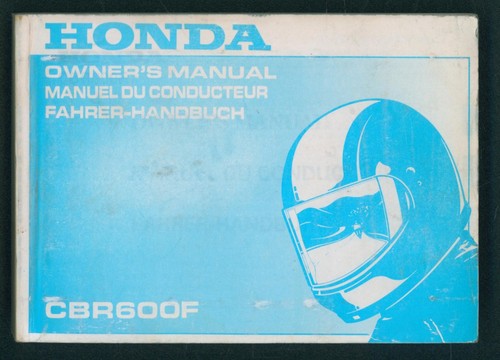 Honda cbr600f manuale - honda, (2000)
