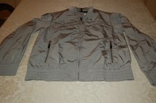 Geox - Giubbotto donna, Righine bianco grigio azzurro, Vedi misure, Usato