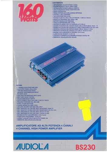Amplificatore audiola bs230 - amplificatore,
