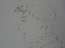 Enzo Faraoni disegno firmato e