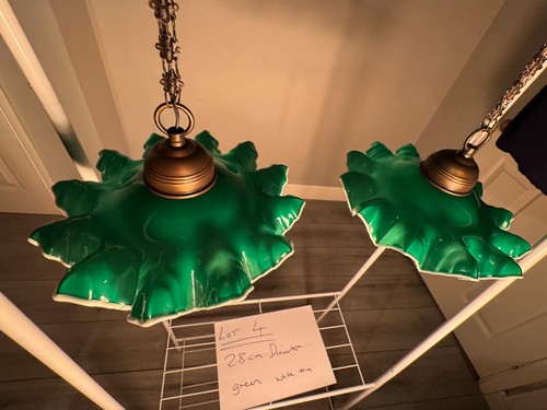 Coppia paralume lampada vetro - lampada,