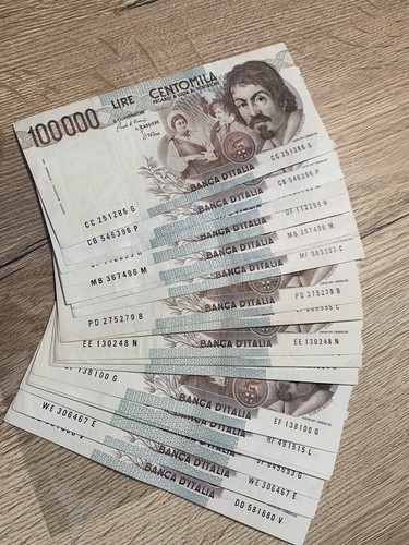 100 000 lire - caravaggio, tipo