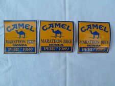 LOTTO ADESIVI STICKERS VINTAGE AUTOCOLLANT AUTO MOTO TUNING CAMEL HONDA PERÙ 