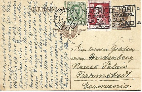 1927 25c floreale - 25c, volta