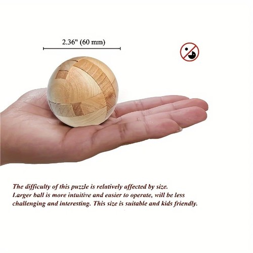 Puzzle legno palla - legno,