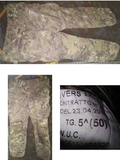 PANTALONE MIMETICO ITALIANA MOD VEGETATA ESERCITO MARINA AERONATICA TG 50 RARITÀ