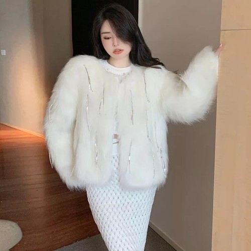 Giacca cappotto pelliccia - cappotto,