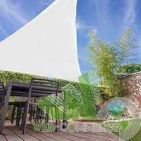 VELA OMBRA OMBREGGIANTE COPERTURA TELO TRIANGOLARE 3X3X3 MT BIANCO GIARDINO
