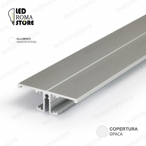Profilo alluminio veletta luce - alluminio,