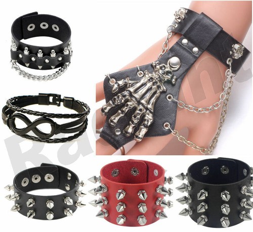 Bracciale donna uomo punk