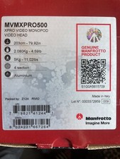 Manfrotto Monopiede con base fluida e testa video MVMXPRO500