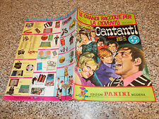 ALBUM CANTANTI 69 1969 PANINI ORIGINALE EDICOLA COMPLETAMENTE VUOTO+CEDOLE