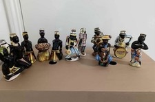 Liquore italiano Drioli 11 bottiglie miniatura figurine fascia 1950-1960 