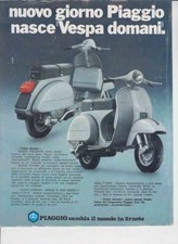 advertising Pubblicità-MOTO PIAGGIO VESPA P 125 X P 200 E '78 SCOOTER  ITALIANI