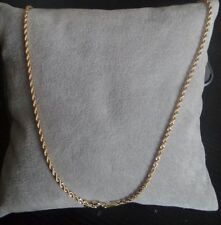 SOLID GOLD 750 CHAIN MAN WOMAN KETTE HALSKETTE LADY NECKLACE FEMME OR COLLIER