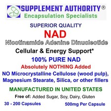 NAD Capsule in Polvere 500mg - Bustine da 30 - 200ct - SUPER FRESCHE! - NUOVO! - Prezzo introduttivo!