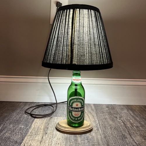 Heineken beer bottle - beer, table