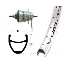 ruota posteriore 28x1,75