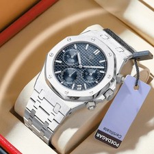 Oak Chronograph Steel Silver