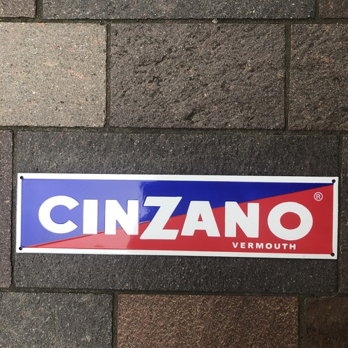 Cinzano enamel sign - enamel,