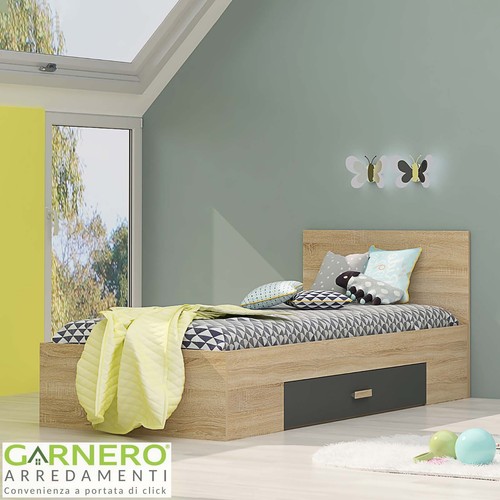 Letto singolo moderno - , 90x200cm