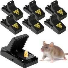 6 Pezzi Trappola per Topi Riutilizzabile Trappola per Ratti Trappole per Topi