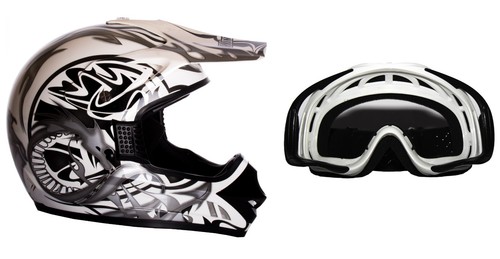 Casco moto cross enduro - , fuori