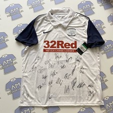 Maglia Home Preston North End Squad firmata 2020/2021 originale nuova con etichette PNE