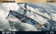 MESSERSCHMITT BF 109G-14 (G-6 LATE) 109 1/72 EDUARD - SOLO PARTI IN PLASTICA
