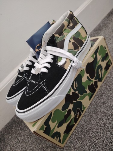 Vans bape verde mimetico - vans,