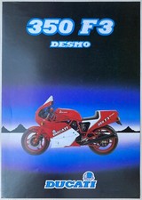 F024 OPUSCOLO PUBBLICITARIO ILLUSTRATO MOTO DUCATI 350 F3 DESMO SPECIFICHE