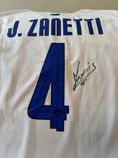 Autografo Zanetti Autentico