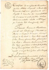 1838 LIVORNO Istanza di proprietÃ  per Giacomo FERRANDI - Casa sulla via Regia