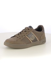 Sneakers stringate uomo cuoio