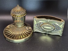 Antico set scrivania ottone