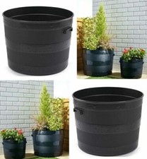Piantana plastica nera vaso - piantana,