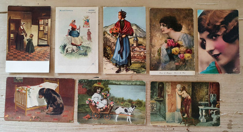 Lot untraveled postcards - lot, of