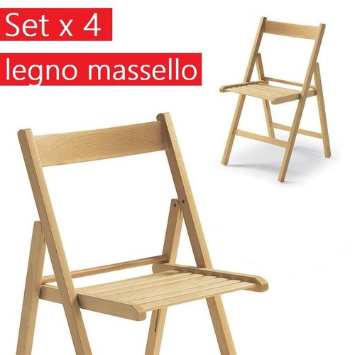 Set sedie legno massello cm - set,