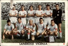 figurina Card EDJ Calcio campioni bollino rosso 1962 # LANEROSSI VICENZA