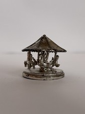 Soprammobile Giostra dei cavalli in argento pieno 800 bomboniera regalo bambini