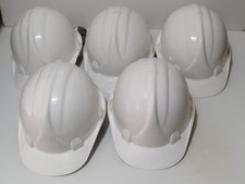 5 elmetti Protettivi - Caschetto da Lavoro Cantiere Antinfortunistico bianco