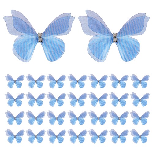 30pcs farfalle blu 8 - farfalle,