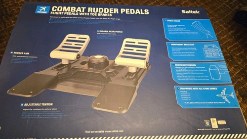 Saitek combat timone pedali - saitek,
