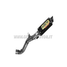 Terminale di Scarico Arrow Gp2 Acciaio Nero Honda Cbr 1000 Rr 2008 > 2011