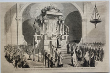 Stampa antica 1860 Messina