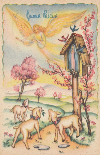 Cartolina augurali buona - cartolina,