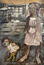 ALDO BORGONZONI OLIO STORICO DEL 1958