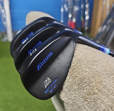 MIZUNO MP SERIES BLACK NITRIDE 3 WEDGE SET 52-56-60 SPINE ALIGNED NEW BLACK KBS