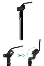 Reggisella bici ribaltabile pieghevole ammortizzato ø 27,2 lunghezza 400mm nero